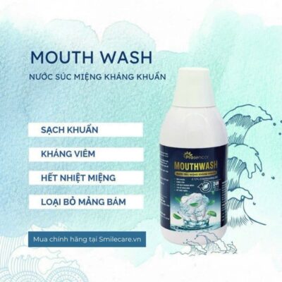 Nước súc miệng MouthWash, niềng răng, viêm lợi, viêm nướu, hôi miệng, chảy máu chân răng
