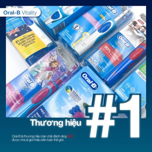Bàn chải điện cho bé Oral B Kids - 2 Pin
