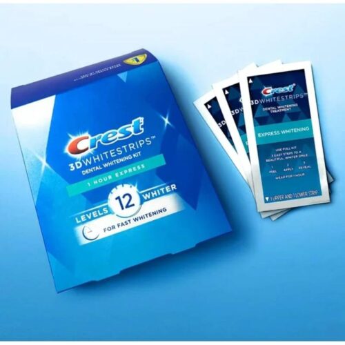 Miếng dán trắng răng Cấp tốc crest 1 hour Express